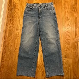 Madewell Perfect Vintage wide leg crop jeans 28